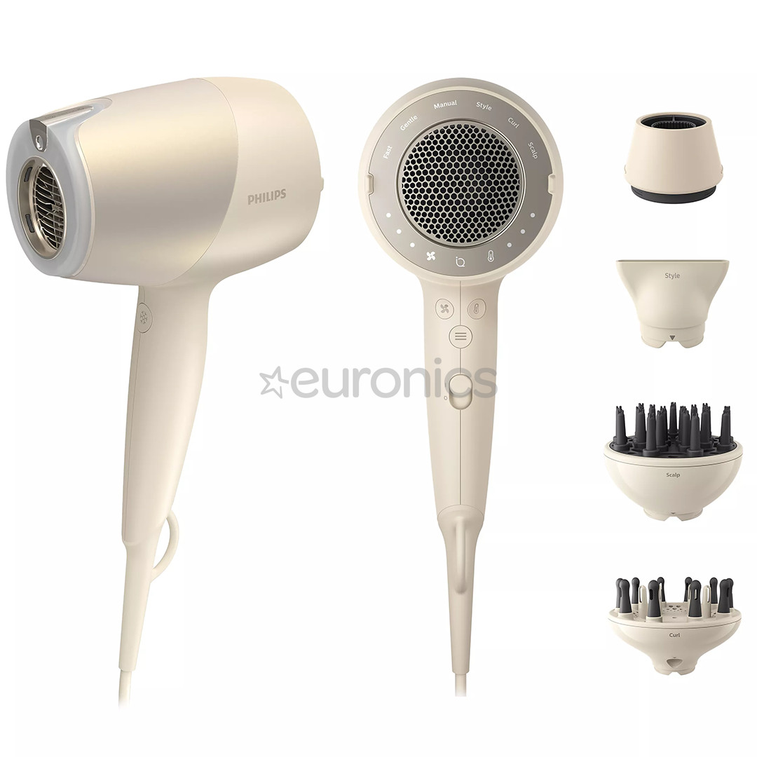 Philips 9000, Prestige SenseIQ, 1800 W, bēša - Matu fēns