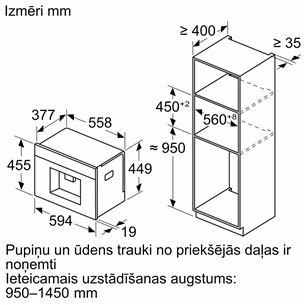 Bosch, Series 8, melna - Iebūvējams kafijas automāts