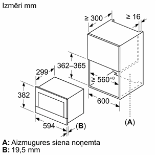 Bosch, Series 8, melna - Iebūvējama mikroviļņu krāsns