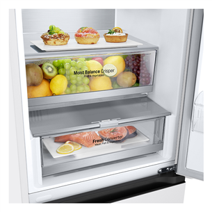 LG, NoFrost, 387 L, 203 cm, white - Refrigerator