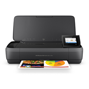 HP OfficeJet 250 Mobile, melna - Pārnēsājams daudzfunkciju printeris CZ992A#BHC
