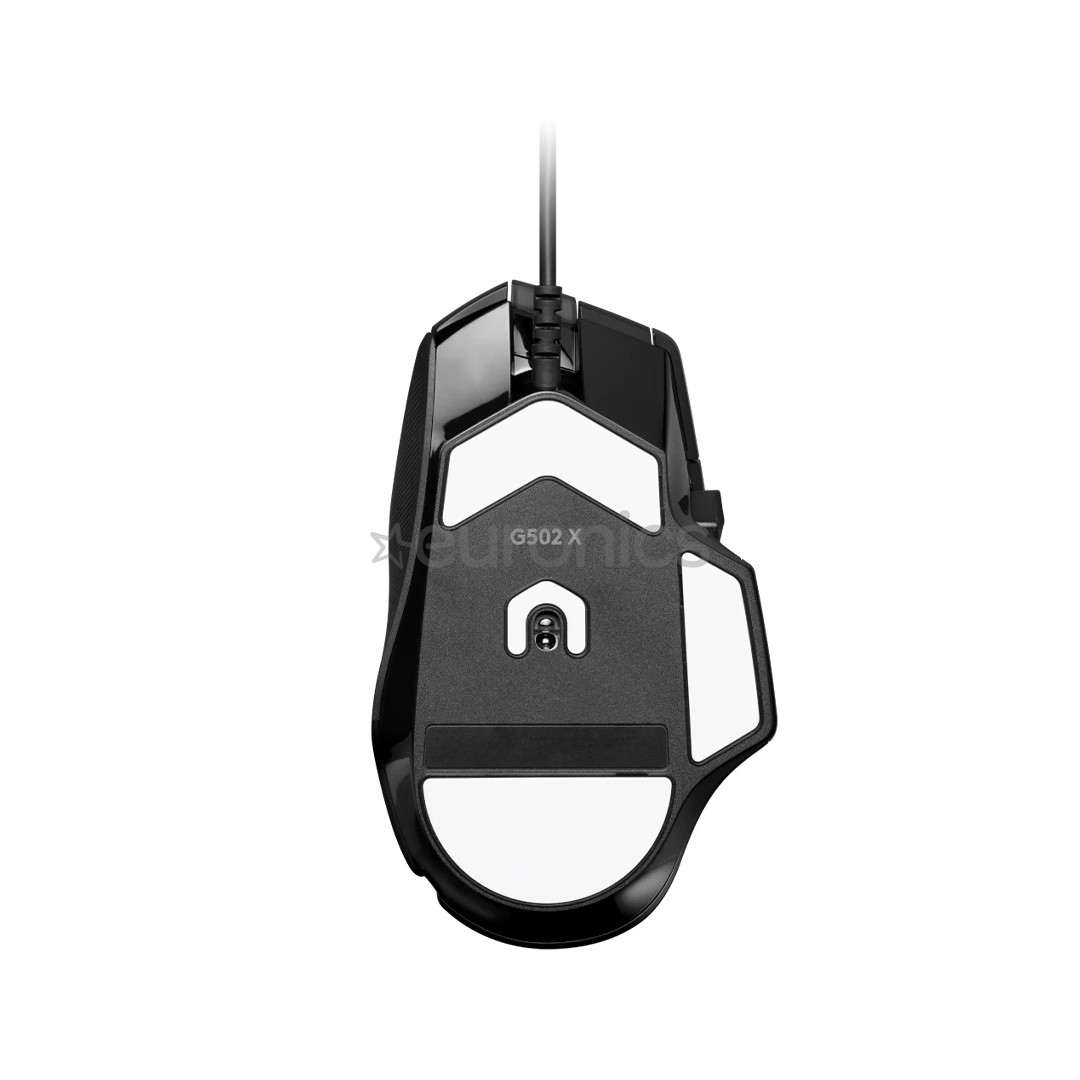 Logitech G502 X + G240, melna - Datorpele ar vadu un peles paliktnis
