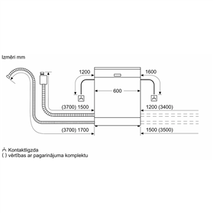 Bosch Serie 6, TimeLight, 14 place settings - Built-in Dishwasher