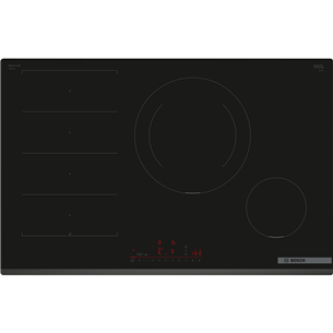 Bosch Series 6, width 80,2 cm, frameless, black - Built-in induction hob