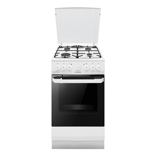 Hansa, 62 L, width 50 cm, white - Gas cooker with electric oven