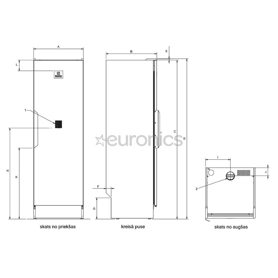Electrolux Professional, 4 kg, white - Drying Cabinet