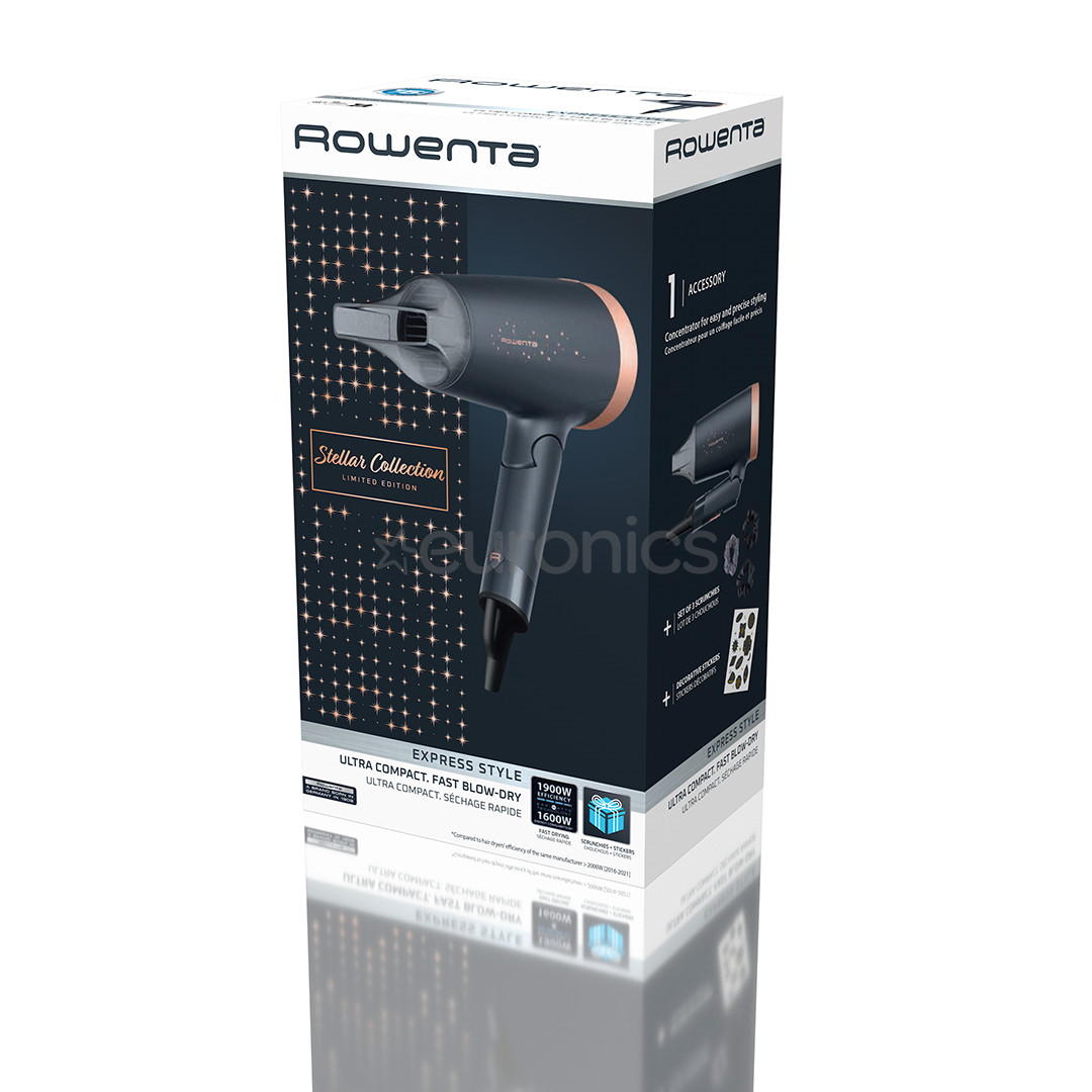 Rowenta Express Style Stellar, 1900 Effiwatts, black - Hair dryer