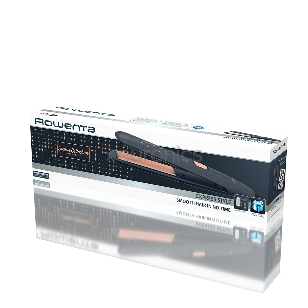 Rowenta Express Style Stellar Collection, melna - Matu taisnotājs
