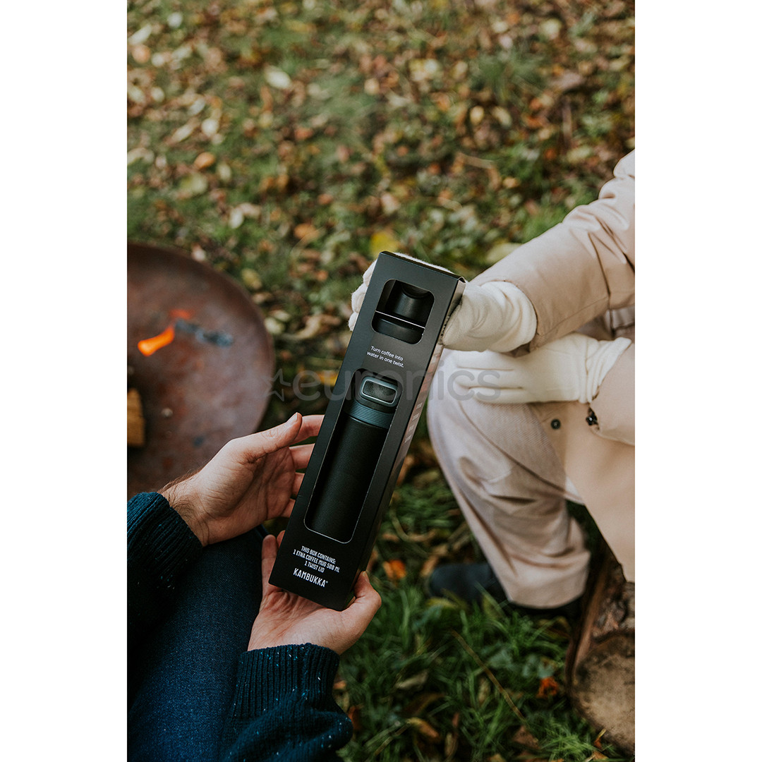 Kambukka Etna, 500 мл, черный, подарочная коробка - Термокружка + крышка Twist