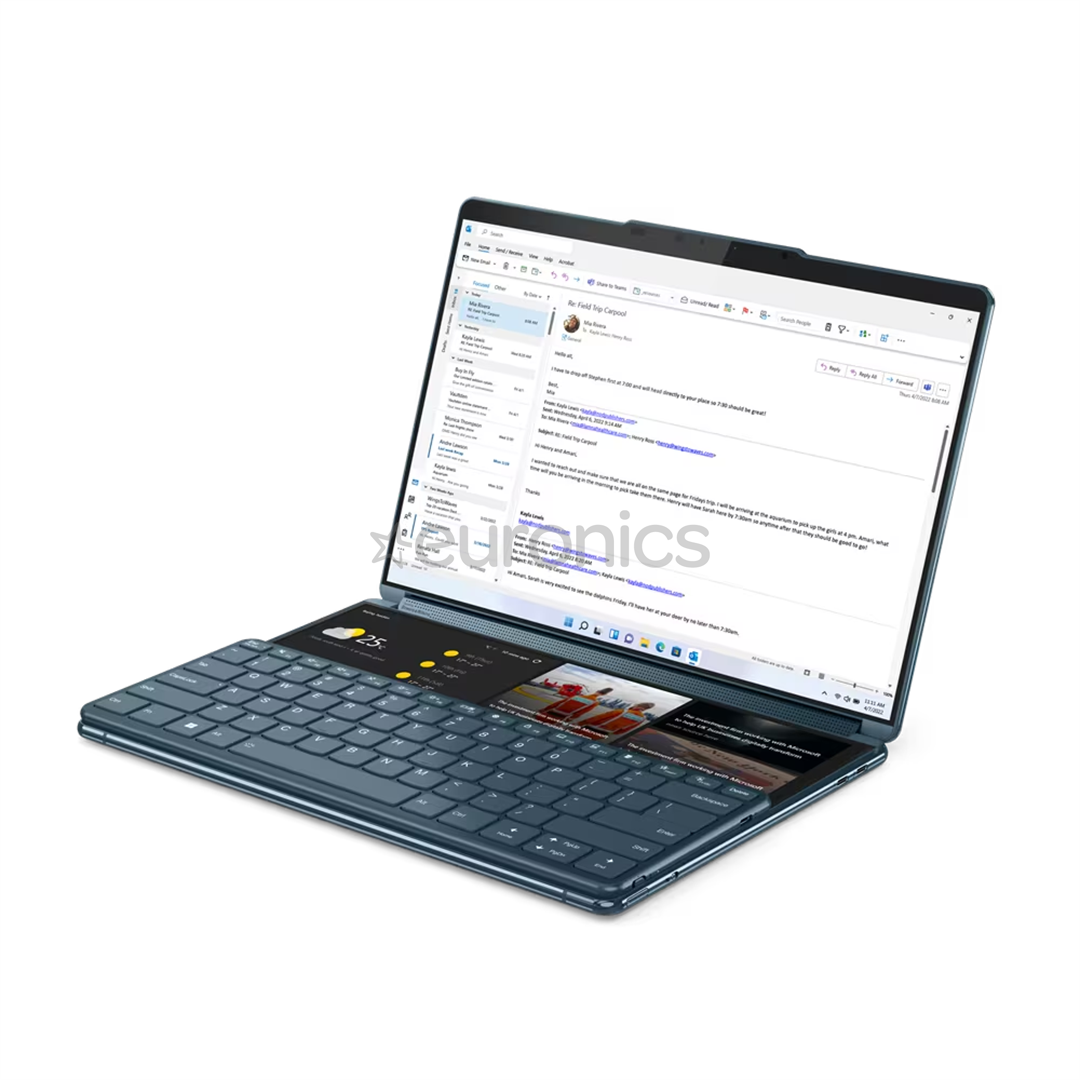 Lenovo Yoga Book 9 13IRU8, 13,3'', 2.8K, OLED, skārienjutīgs, i7, 16 GB, 1 TB, ENG, zila - Portatīvais dators