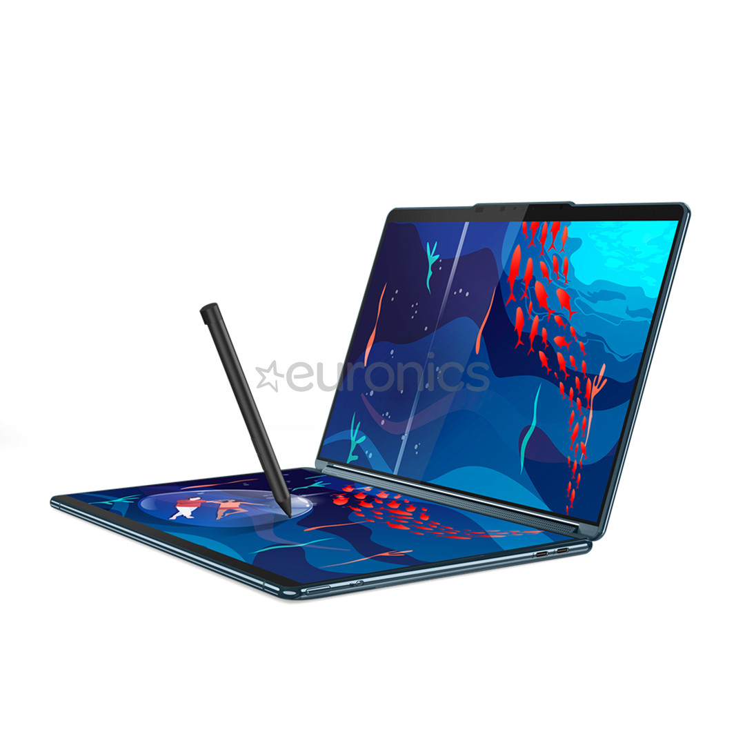 Lenovo Yoga Book 9 13IRU8, 13,3'', 2.8K, OLED, skārienjutīgs, i7, 16 GB, 1 TB, ENG, zila - Portatīvais dators