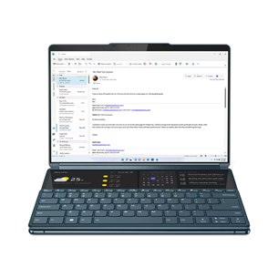 Lenovo Yoga Book 9 13IRU8, 13,3'', 2.8K, OLED, сенсорный, i7, 16 ГБ, 1 ТБ, ENG, бирюзовый - Ноутбук
