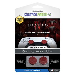 KontrolFreek Diablo IV, PS4, PS5, 2 gab., sarkana - Apvalks pogām 2901-PS5