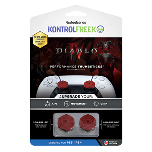 KontrolFreek Diablo IV, PS4, PS5, 2 gab., sarkana - Apvalks pogām