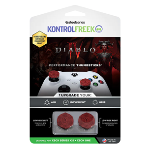 KontrolFreek Diablo IV, Xbox One/ Xbox Series X/S, 2 gab., sarkana - Apvalks pogām 2901-XBX