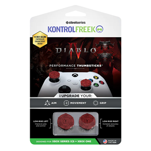 KontrolFreek Diablo IV, Xbox One/ Xbox Series X/S, 2 gab., sarkana - Apvalks pogām