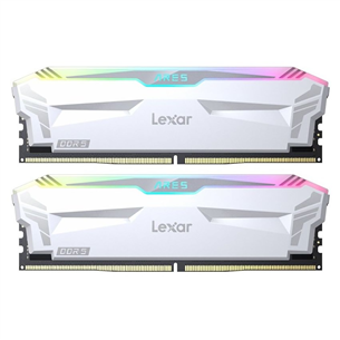 Lexar Ares, 32 GB (2x 16 GB), DDR5, 6400 MHz, RGB, balta - Operatīvā atmiņa