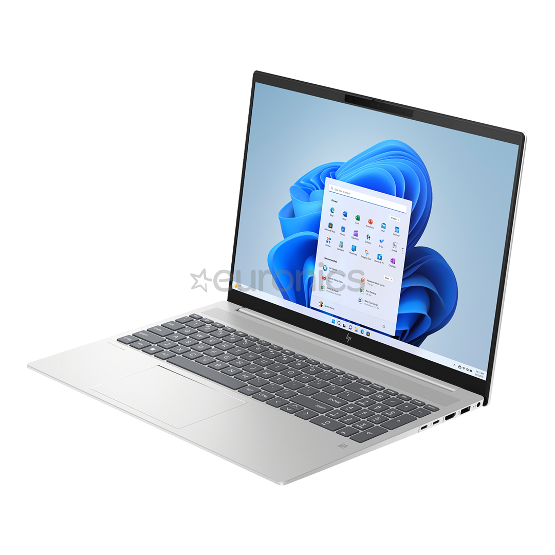 HP Pavilion Plus 16-ab0011no, 16'', i7, 16 GB, 1 TB, RTX 3050, SWE, silver - Notebook
