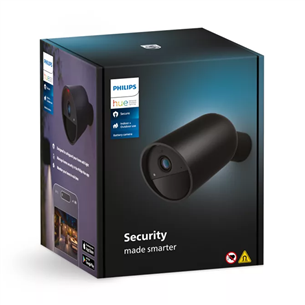 Philips Hue Secure Battery Camera, melna - IP kamera