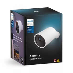 Philips Hue Secure Battery Camera, balta - IP kamera