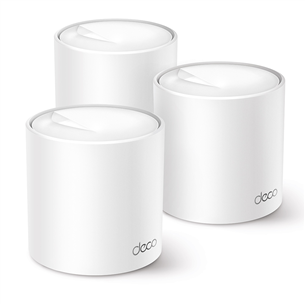 TP-Link Deco X50, WiFi 6, mesh, 3 gab., balta - Bezvadu rūteris