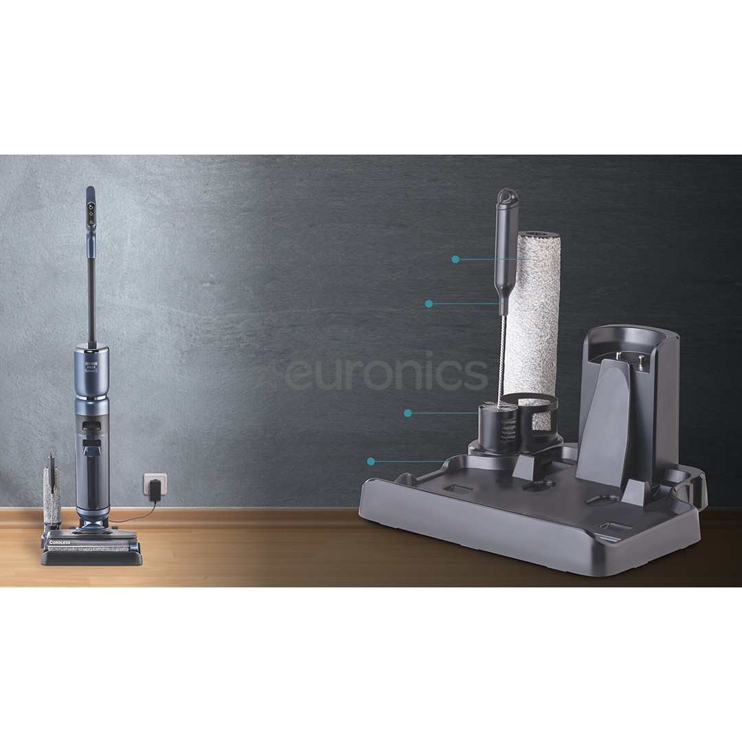 Thomas Aqua FloorCleaner Cordless Plus, zila - Bezvadu putekļu sūcējs