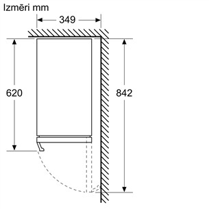 Bosch Series 6, ietilpība: 21 pudele, augstums 82 cm, melna - Iebūvējams vīna skapis