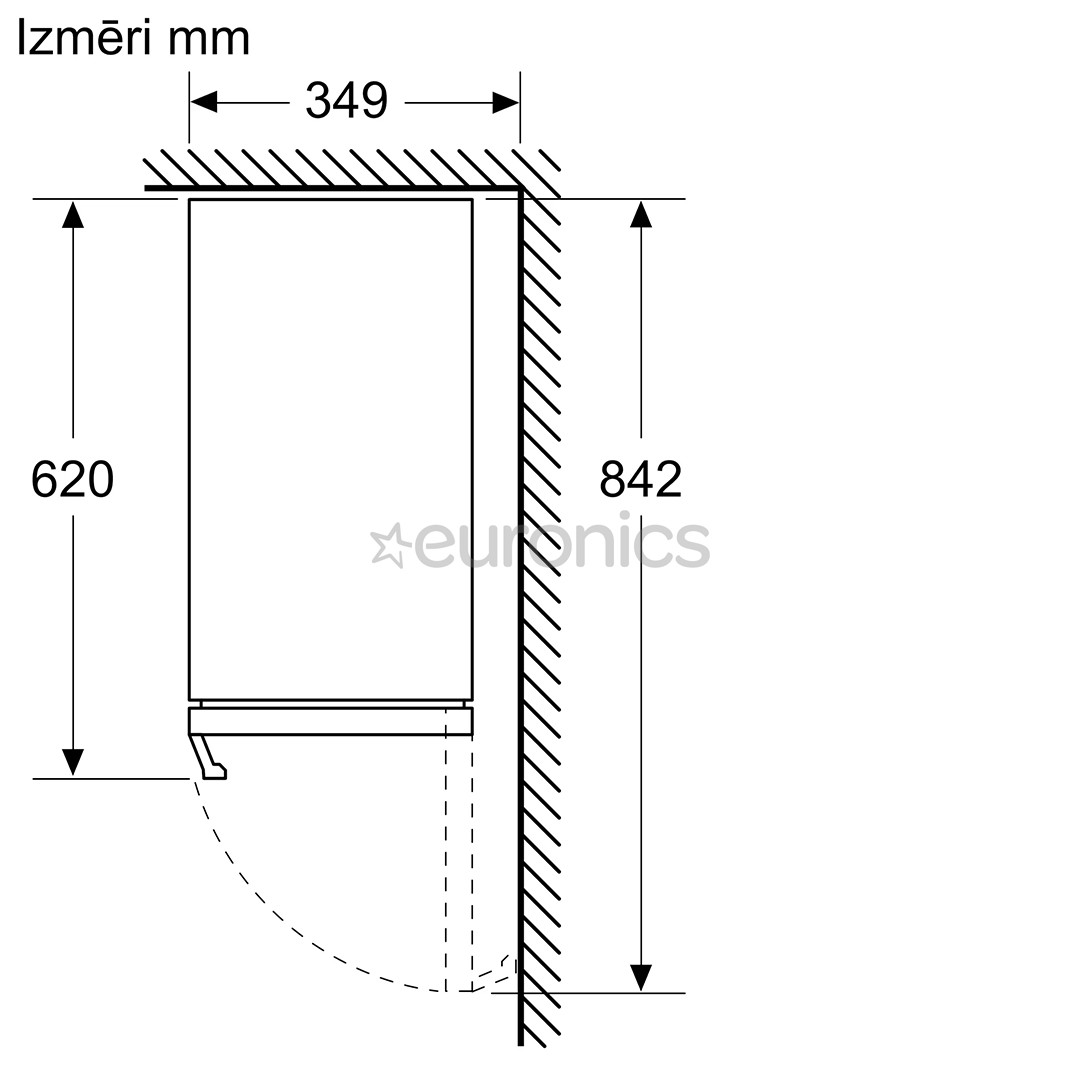 Bosch Series 6, ietilpība: 21 pudele, augstums 82 cm, melna - Iebūvējams vīna skapis