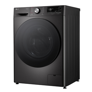 LG, 11 kg / 6 kg, depth 56,5 cm, 1400 rpm, black - Washer-dryer combo