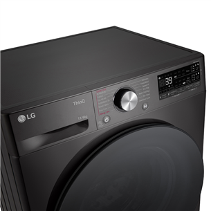 LG, 11 kg / 6 kg, depth 56,5 cm, 1400 rpm, black - Washer-dryer combo
