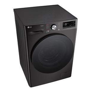 LG, 11 kg / 6 kg, depth 56,5 cm, 1400 rpm, black - Washer-dryer combo