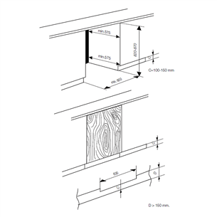 Beko, 107 L, augstums 82 cm - Iebūvējams ledusskapis