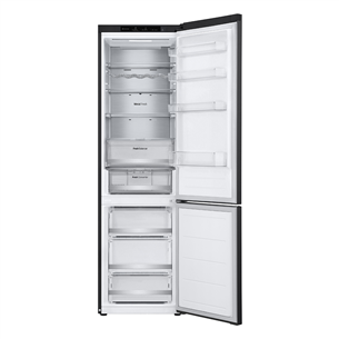 LG, NoFrost, 387 L, 203 cm, black - Refrigerator