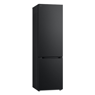 LG, NoFrost, 387 L, 203 cm, black - Refrigerator