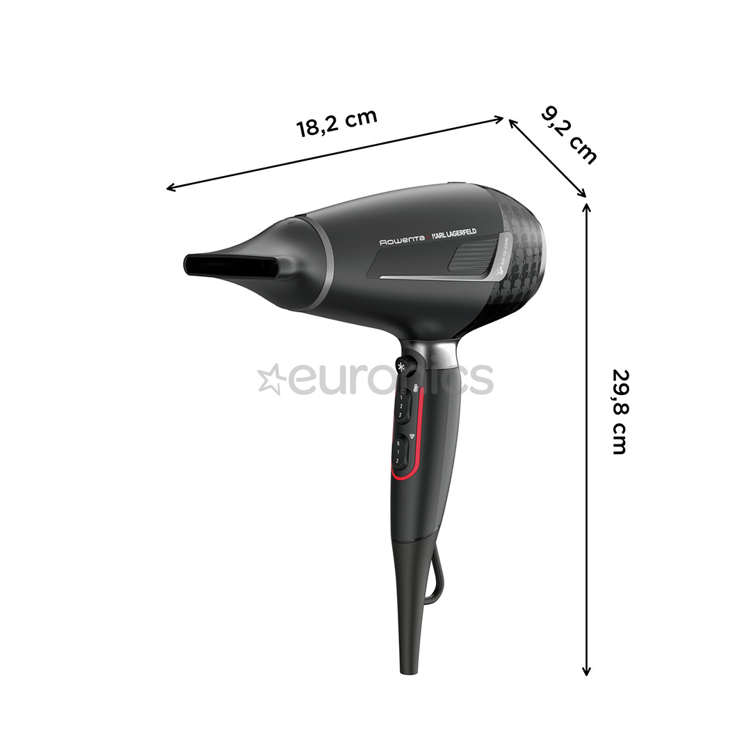 Rowenta x KARL LAGERFELD K/Pro Stylist, черный - Фен