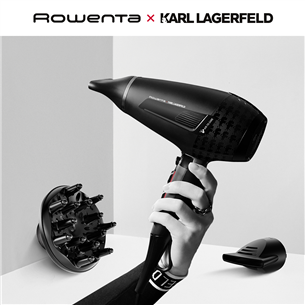 Rowenta x KARL LAGERFELD K/Pro Stylist, black - Hair dryer