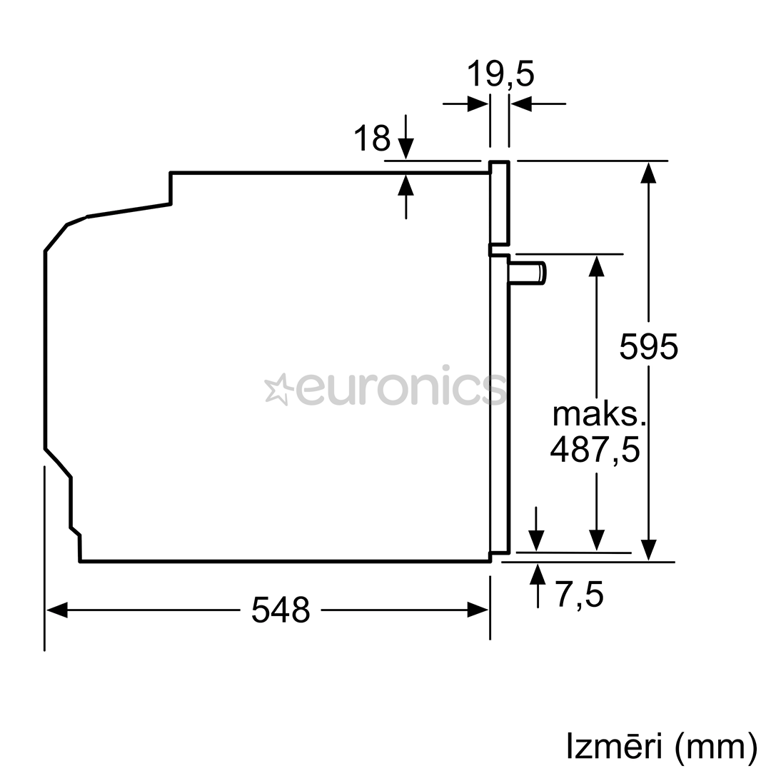 Bosch Serie 8, 71 L, balta - Iebūvējama elektriskā cepeškrāsns