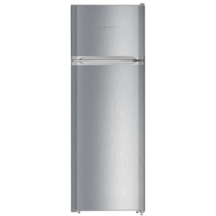 Liebherr, SmartFrost, 270 L, height 158 cm, silver - Refrigerator
