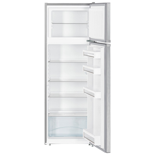 Liebherr, SmartFrost, 270 L, height 158 cm, silver - Refrigerator