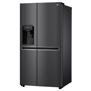 LG, NoFrost, SBS, 634 L, 179 cm, black - Refrigerator