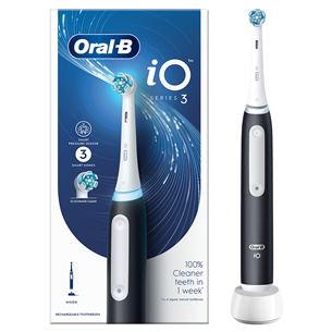 Braun Oral-B iO3, matēta melna - Elektriskā zobu birste