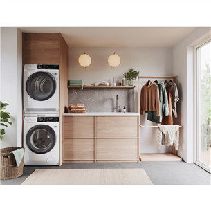 Electrolux, white - Stacking kit with pull-out shelf