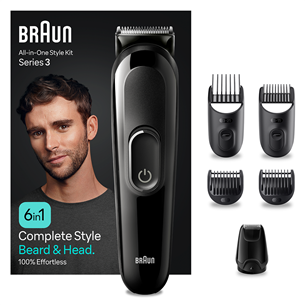 Braun Series 3, 6 в 1, черный - Мультитриммеp