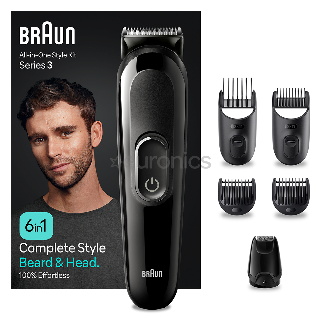 Braun Series 3, 6 в 1, черный - Мультитриммеp