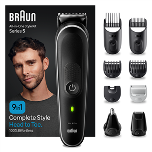Braun Series 5, 9-in 1, black - Multi grooming kit MGK5420