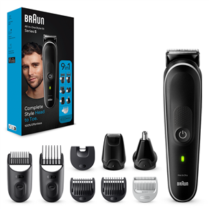 Braun Series 5, 9-in 1, black - Multi grooming kit