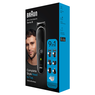 Braun Series 5, 9-in 1, black - Multi grooming kit