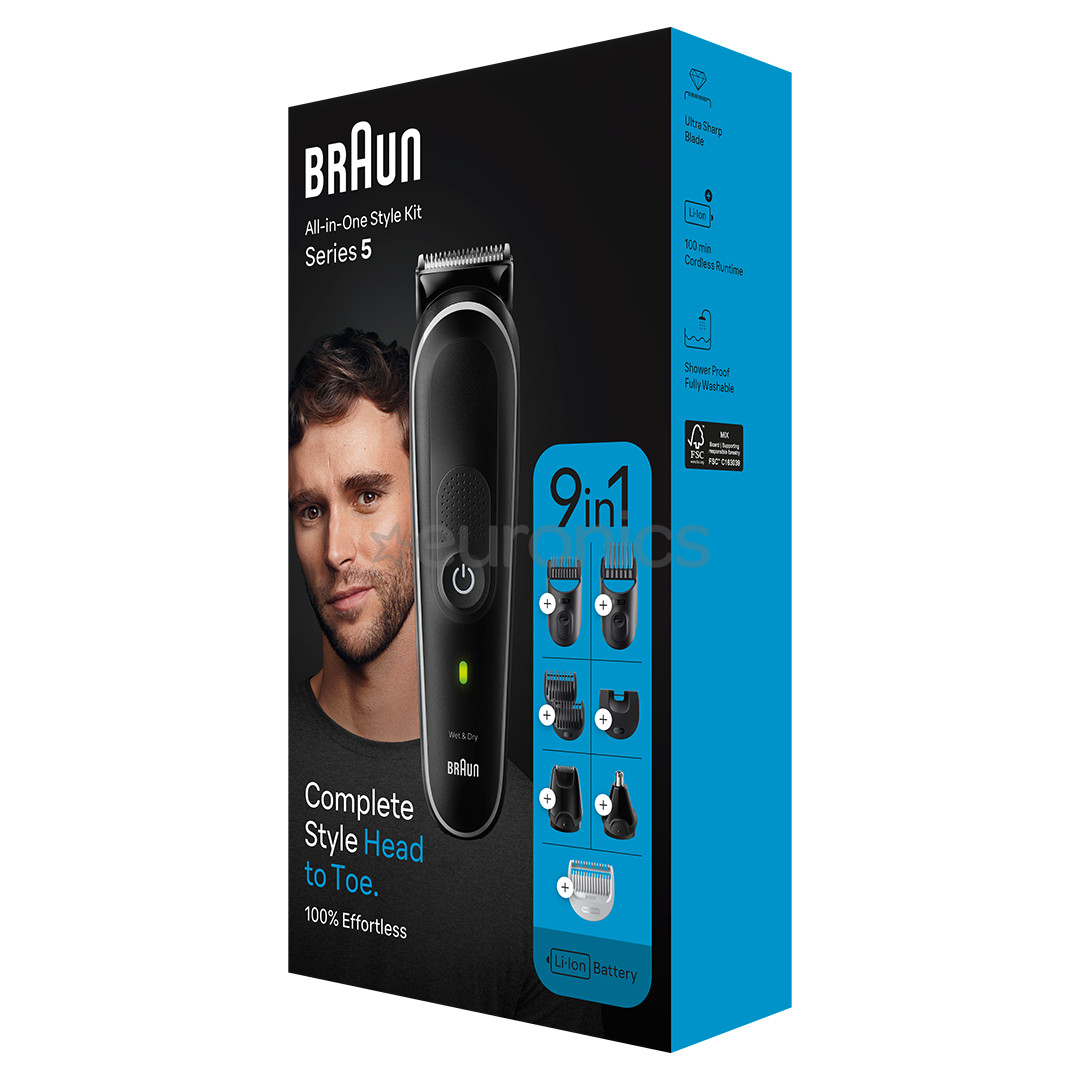 Braun Series 5, 9 в 1, черный - Мультитриммеp
