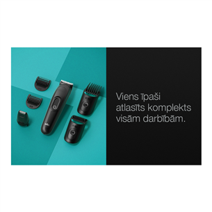 Braun Series 3, 6-in-1, black - Multi grooming kit