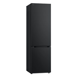 LG, NoFrost, 387 L, 203 cm, black - Refrigerator